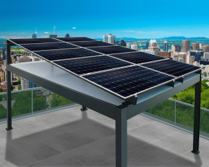 Pérgola solar fotovoltaica